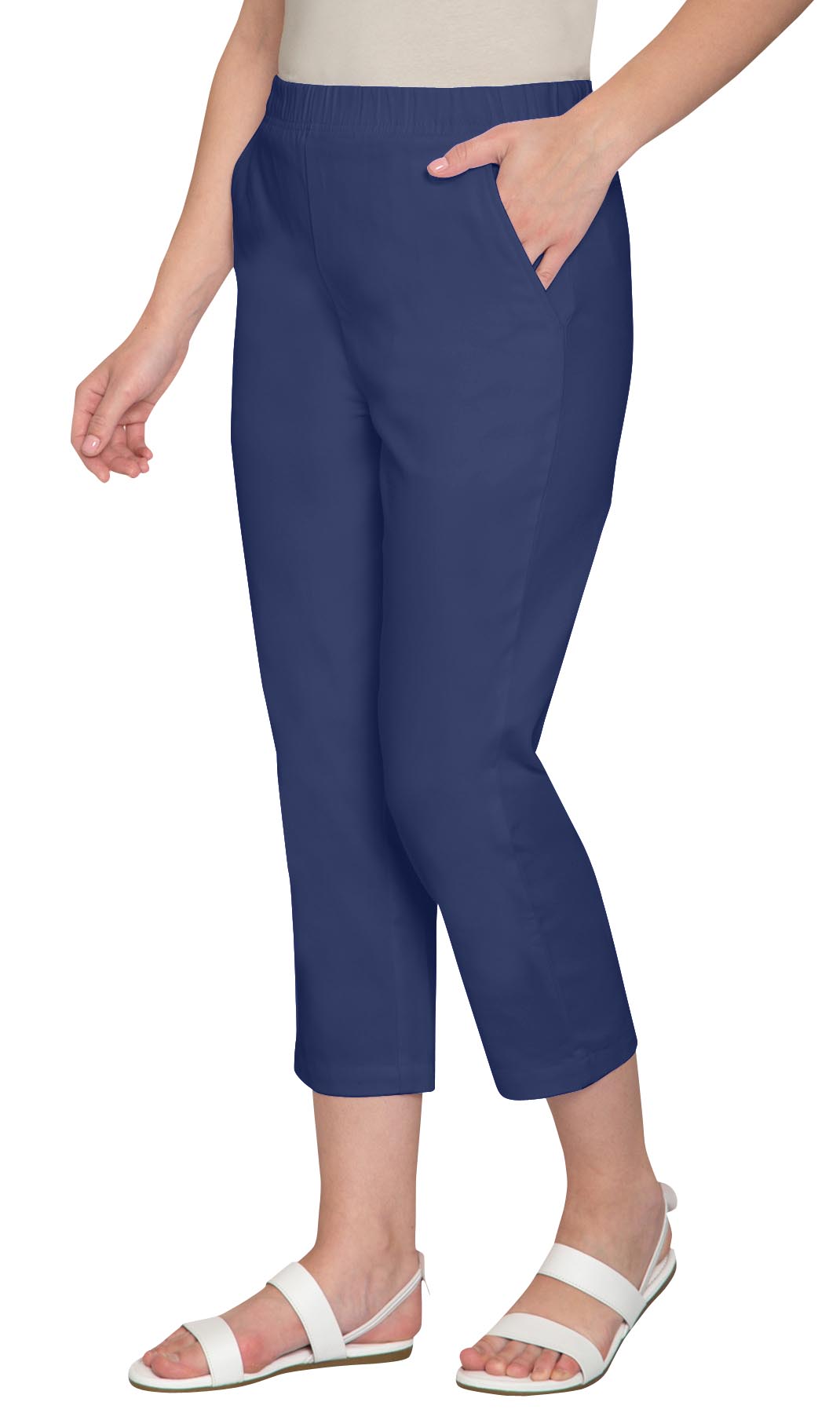 Women’s Lightweight Stretch Denim Capri Pants – Comfortable Everyday Fit