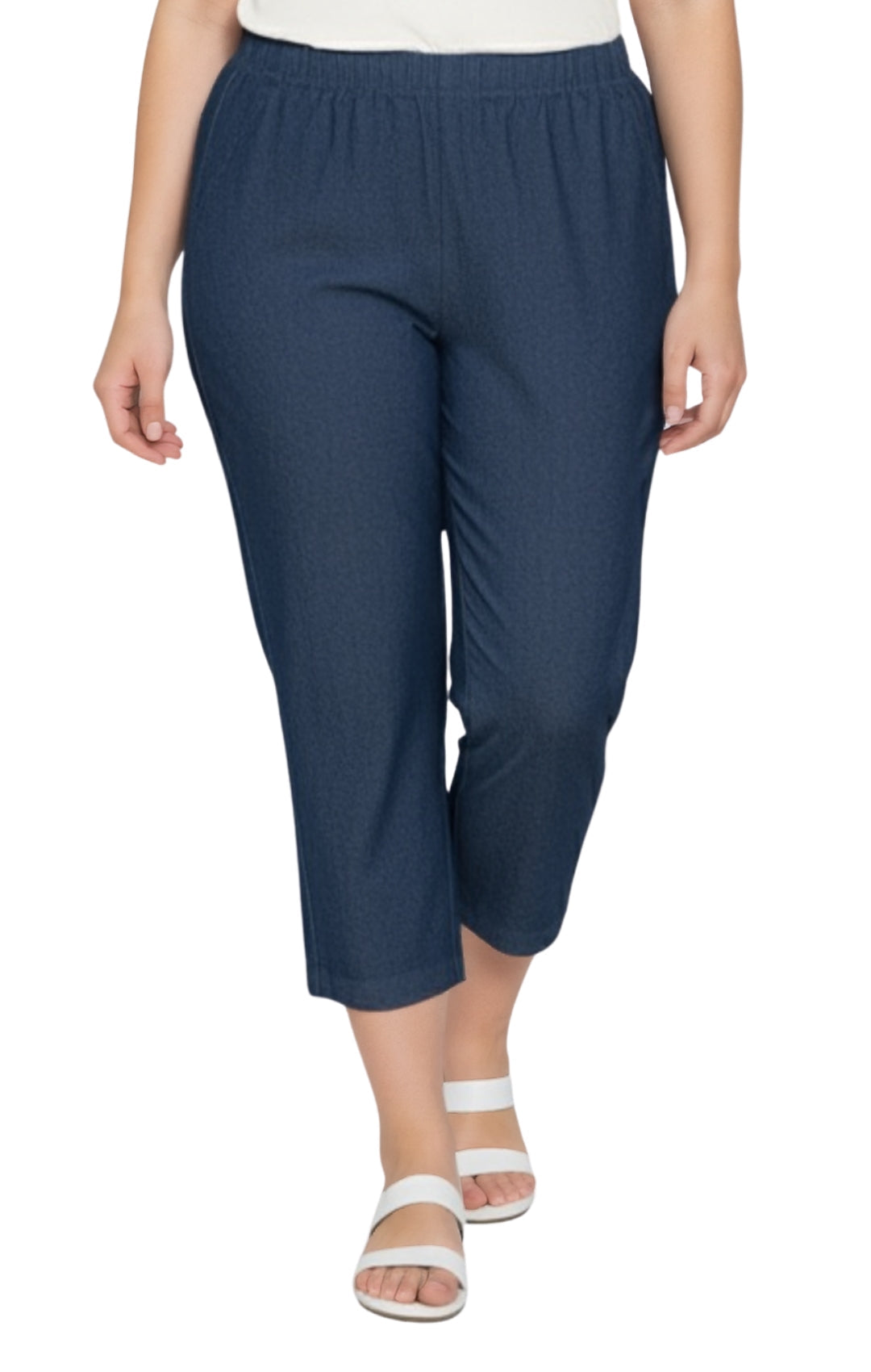 Women’s Lightweight Stretch Denim Capri Pants – Comfortable Everyday Fit