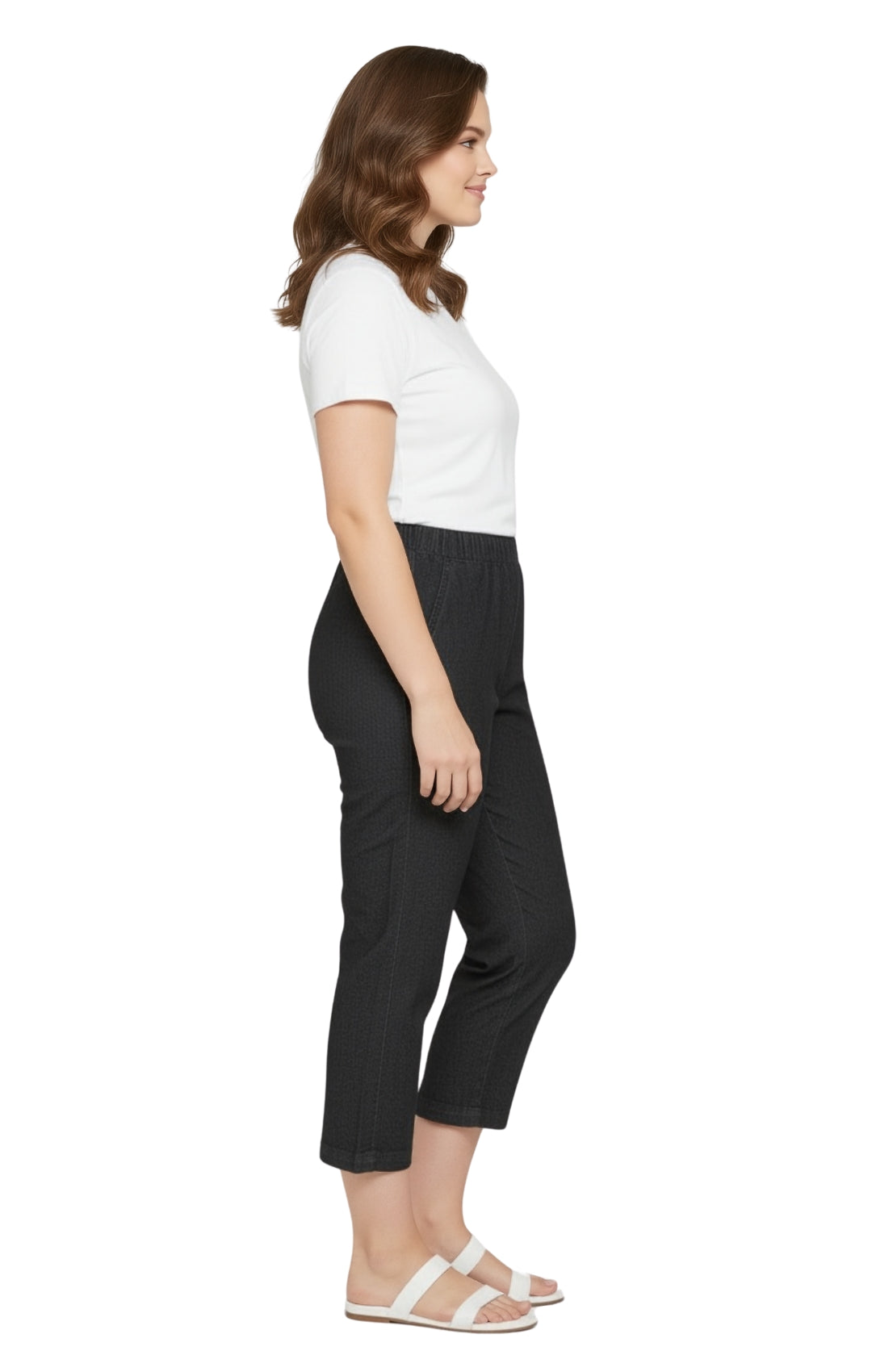 Women’s Lightweight Stretch Denim Capri Pants – Comfortable Everyday Fit