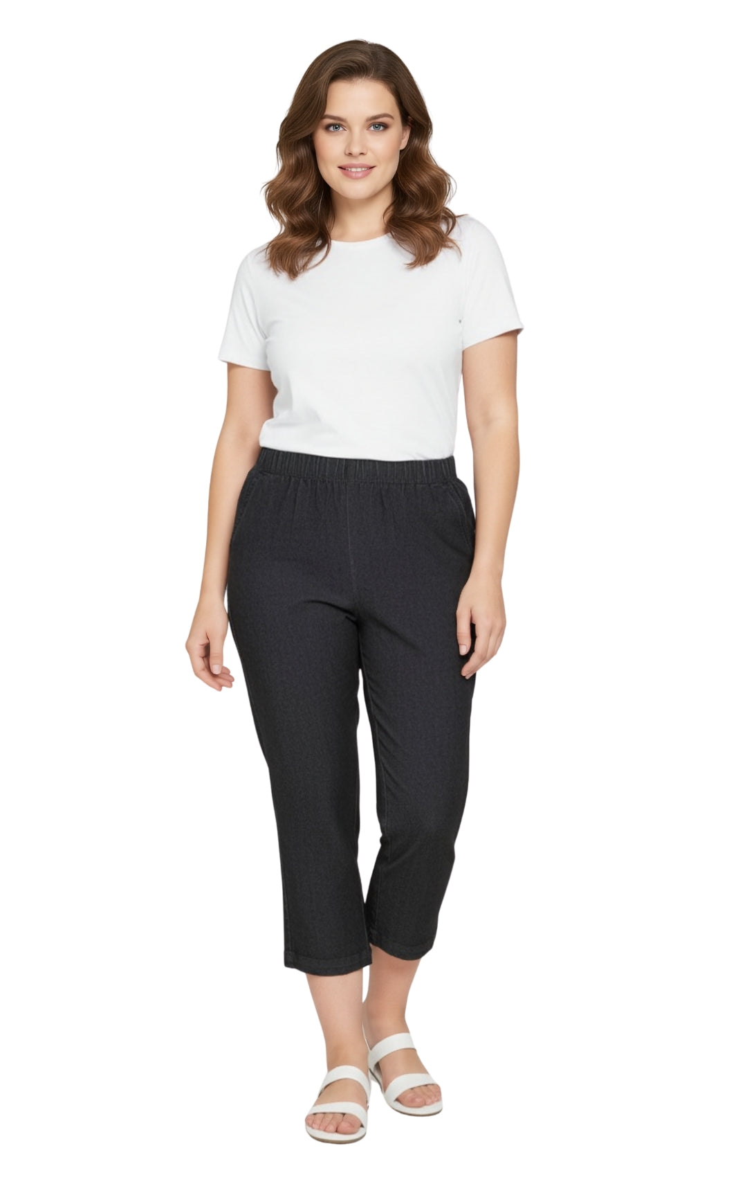 Women’s Lightweight Stretch Denim Capri Pants – Comfortable Everyday Fit