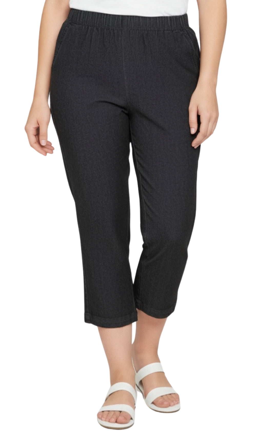 Women’s Lightweight Stretch Denim Capri Pants – Comfortable Everyday Fit