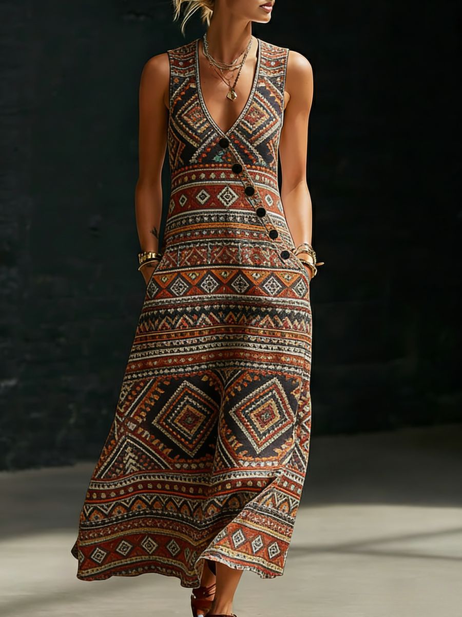 Women’s V-Neck Cross-Over Shirt and Wide-Leg Pants Set