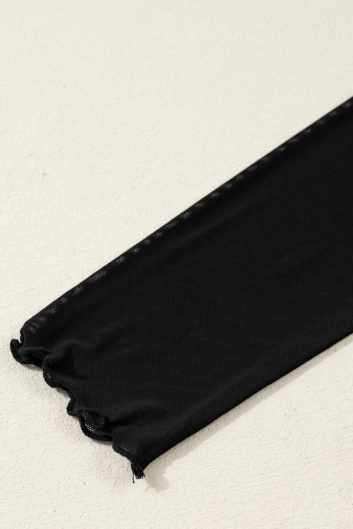 Solid Mesh Knotted Waist Side Slit Midi Dress