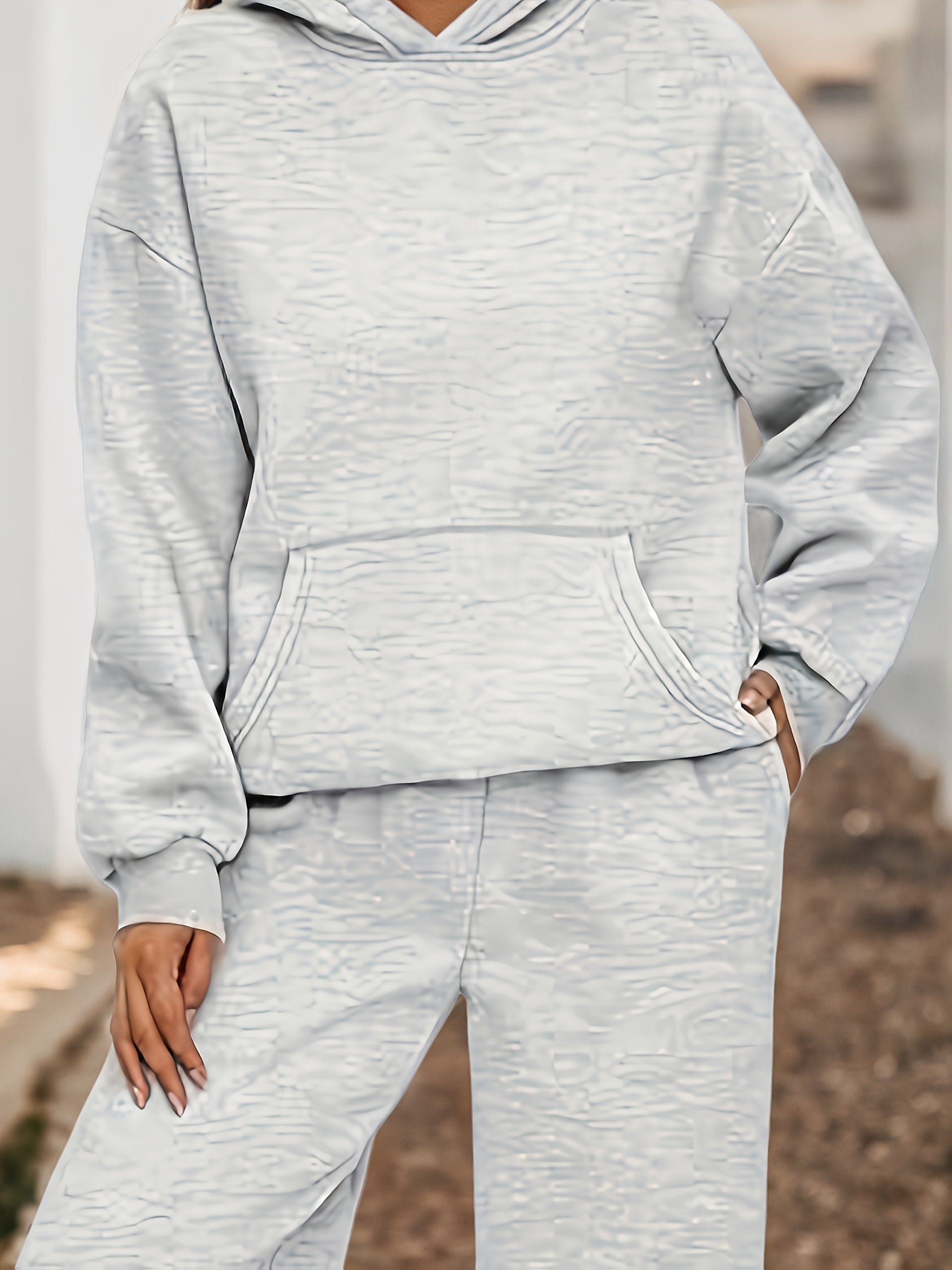 Women’s Plus Size Lounge Set – Oversized Hoodie & Baggy Sweatpants