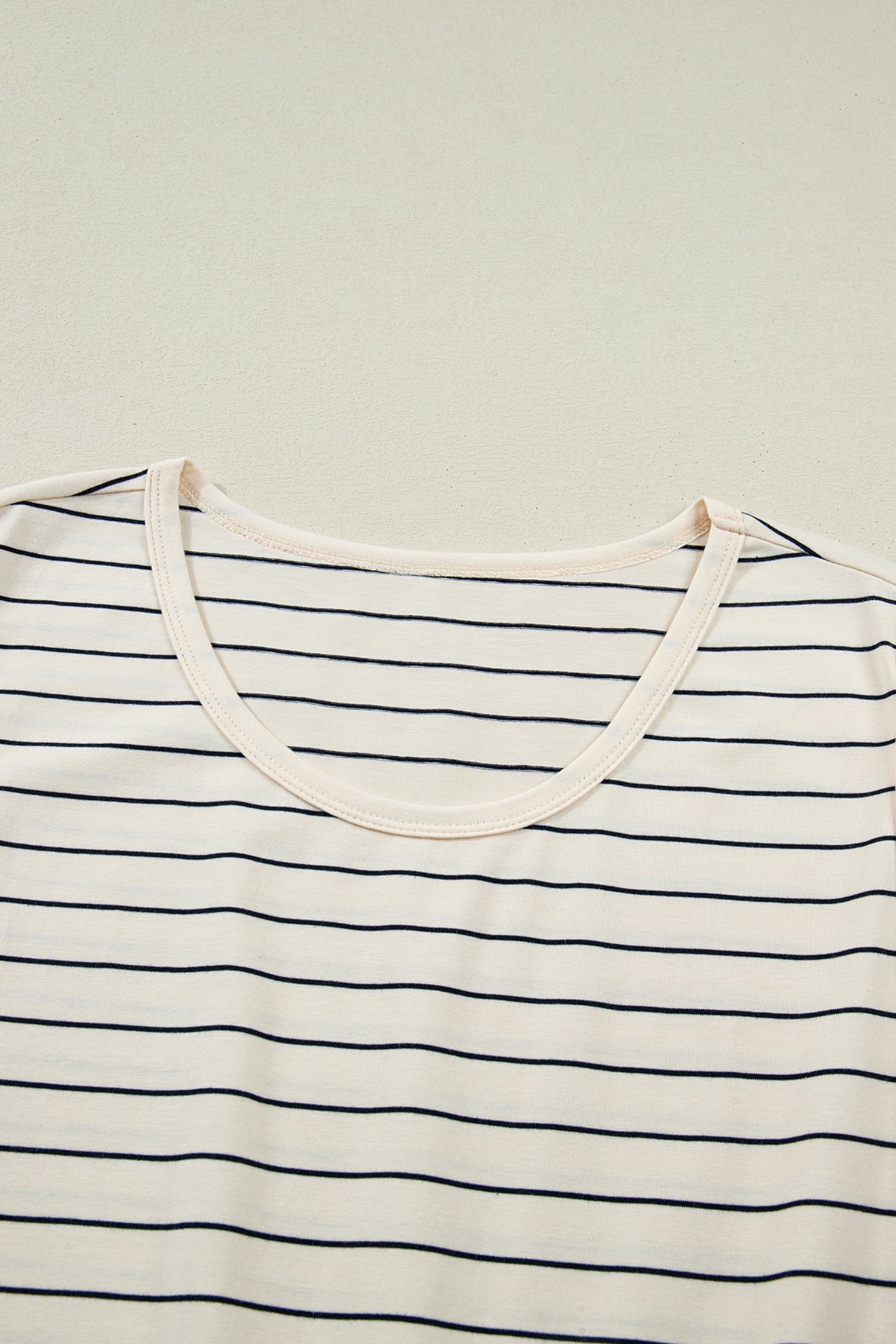 Stripe Drawstring Tunic Tank Mini Dress w/ Pockets