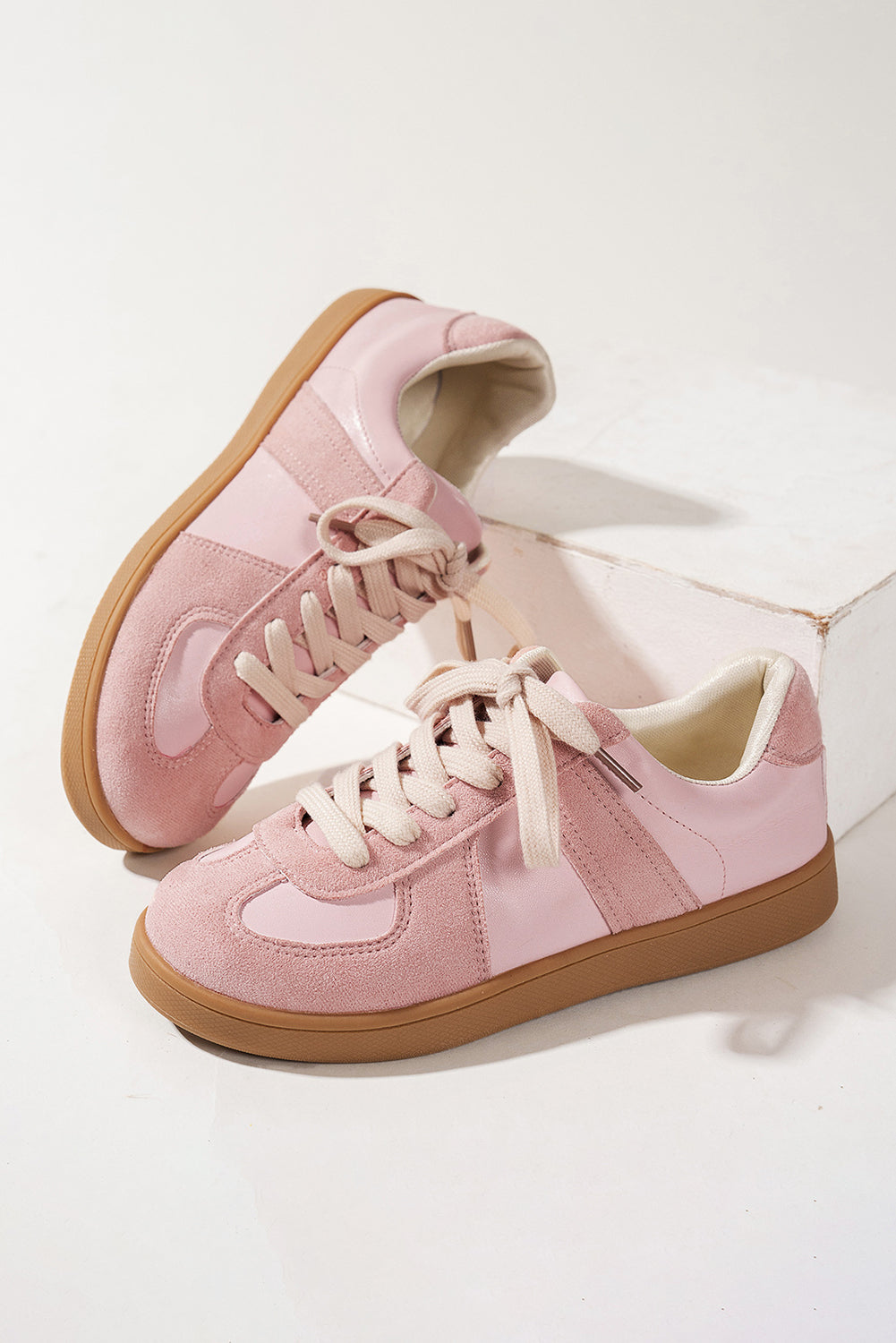 Raina Two Tone Lace-up Sneakers