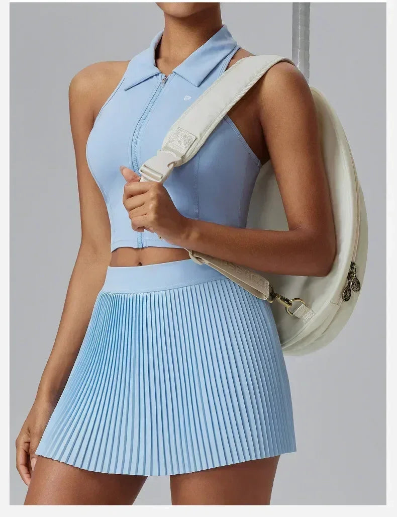 Floral Discount Sports Skirt for Women Quick-drying Badminton Tennis Trousers Skirt Fitness Half-body Pleated Skirt Shorts