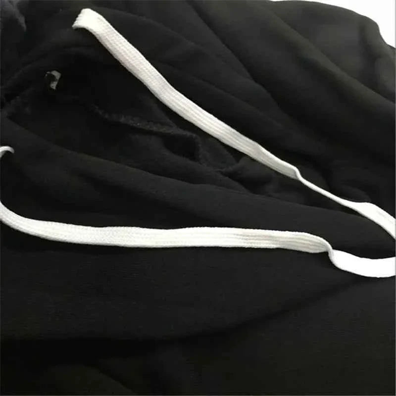 Heart Print Plus Size Hoodie & Sweatpants Set