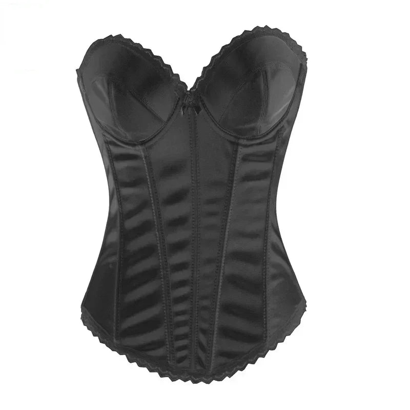 caudatus Corset Bustier Bridal Women Wedding Top Sexy Lingerie Overbust Corselet Victorian Vintage Costumes Gorset Exotic White