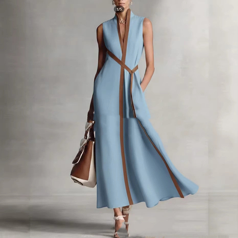 Women’s Patchwork Cardigan & Wide Leg Pants Two Piece Set