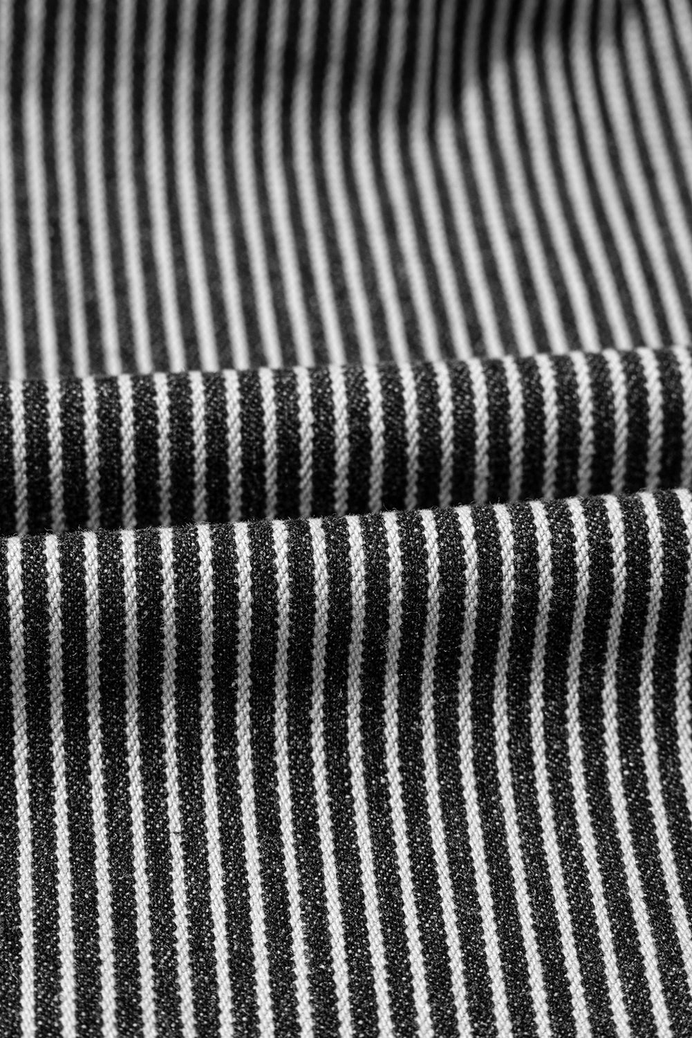 Stripe Denim Chest Pocket Oversize Jacket