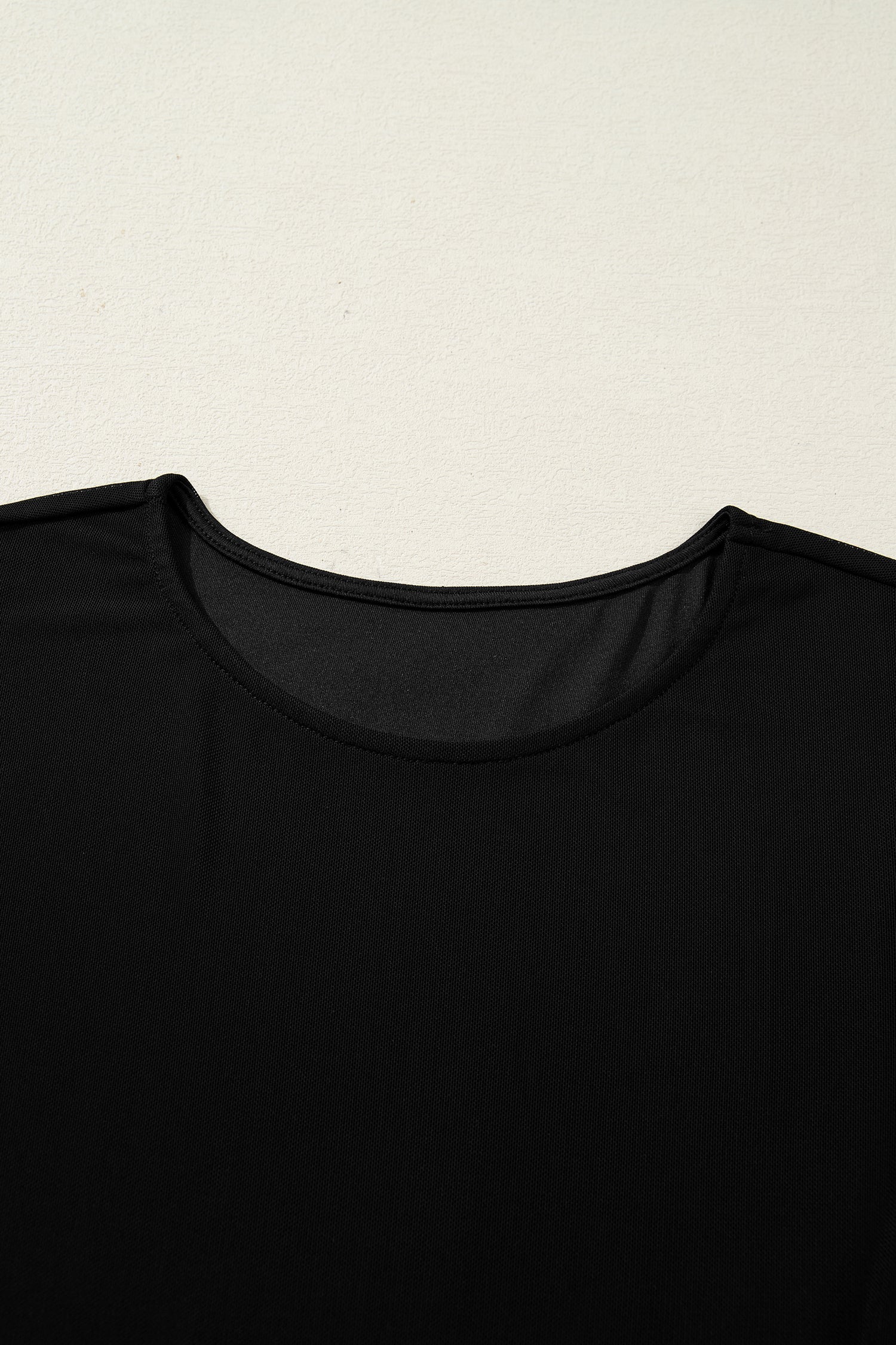 Solid Mesh Knotted Waist Side Slit Midi Dress